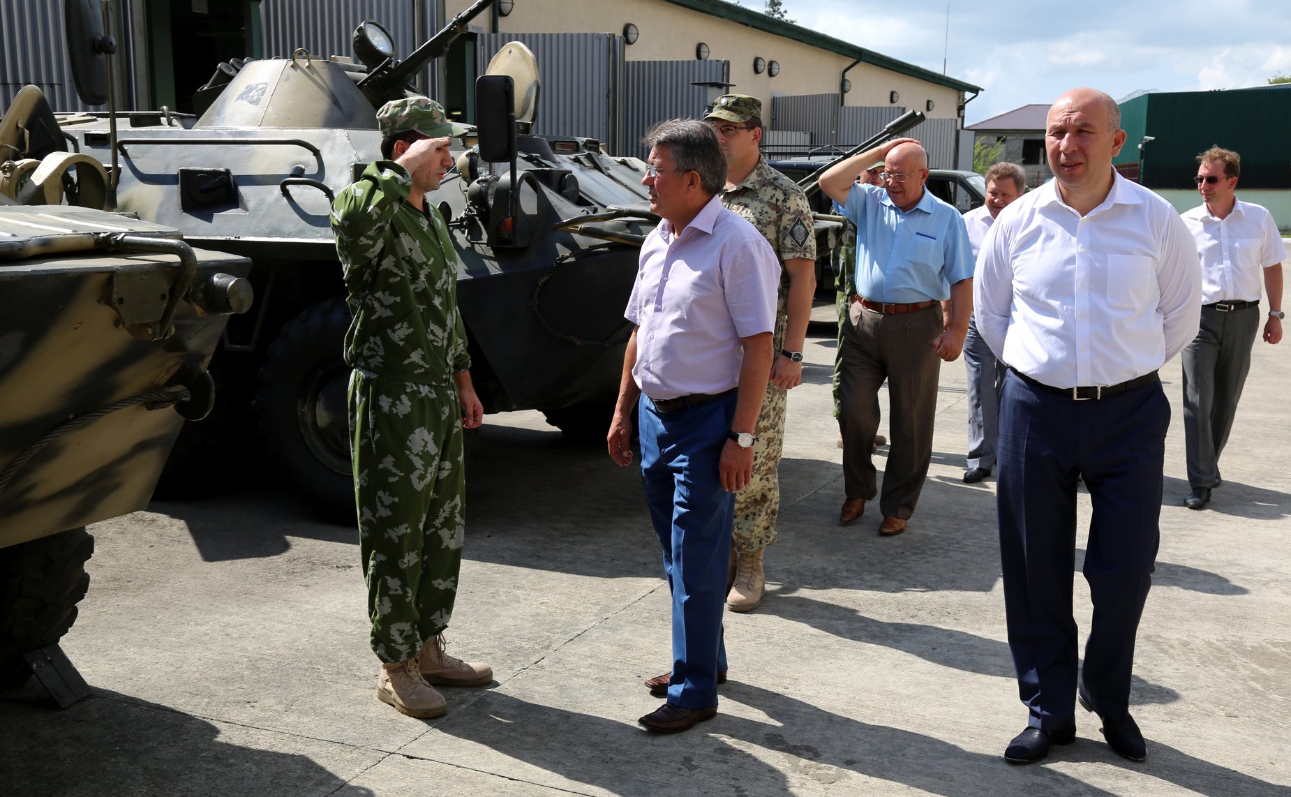 В ходе визита в Республику Абхазия делегация Совета Федерации посетила Пограничное управление ФСБ России