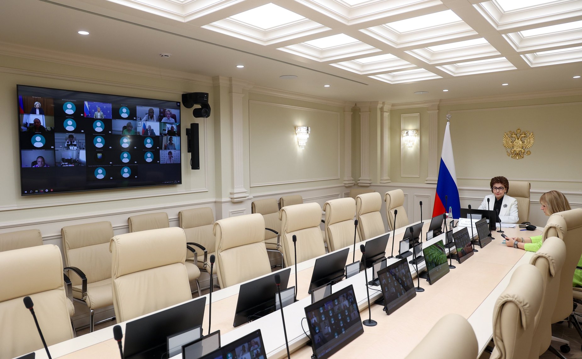 Галина Карелова приняла участие в первом заседании межведомственной рабочей группы по разработке проекта плана мероприятий по реализации в 2027–2030 гг Национальной стратегии действий в интересах женщин на 2023–2030 гг