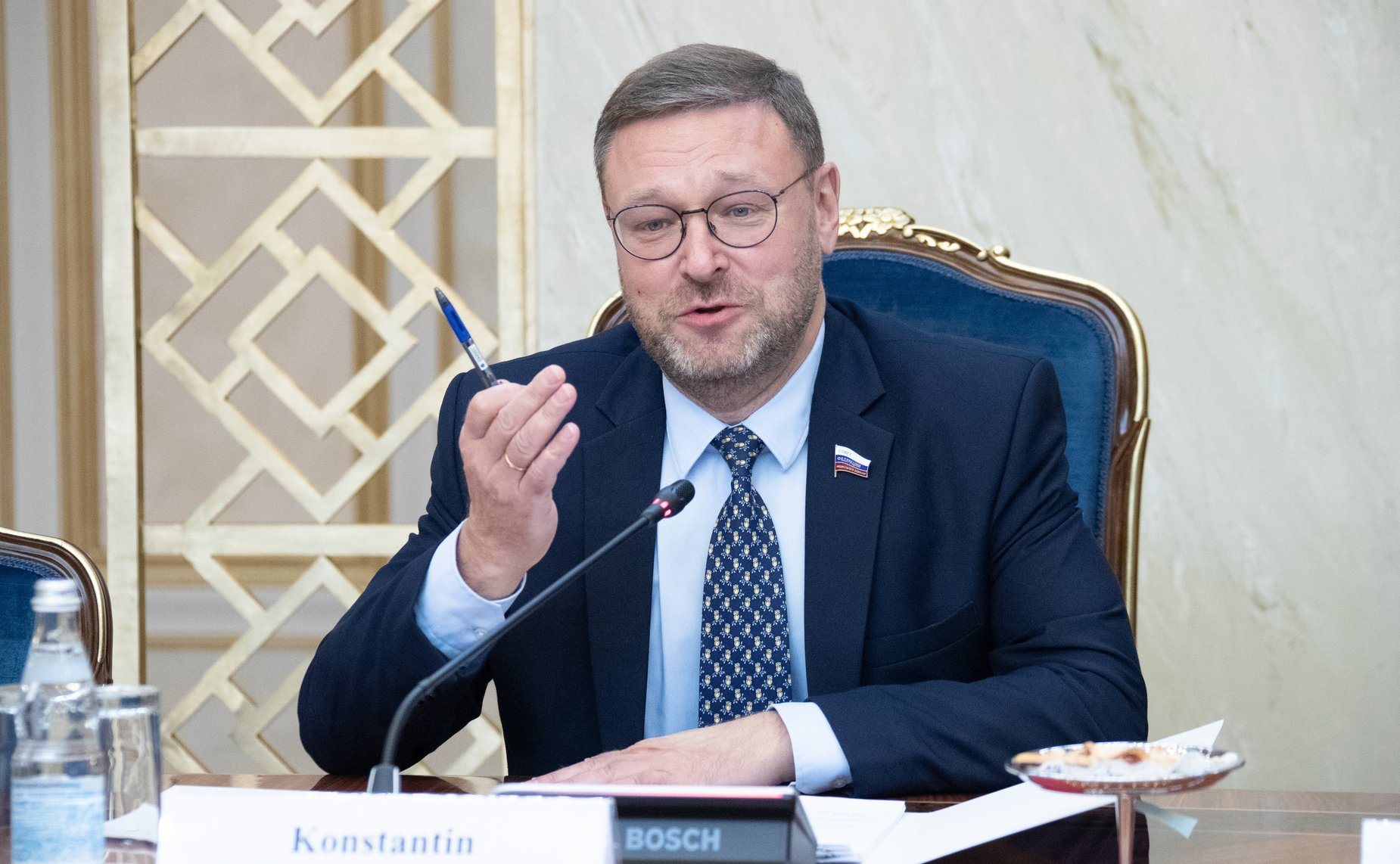 Встреча К. Косачева с Чрезвычайным и Полномочным послом Великобритании в РФ Лори Бристоу