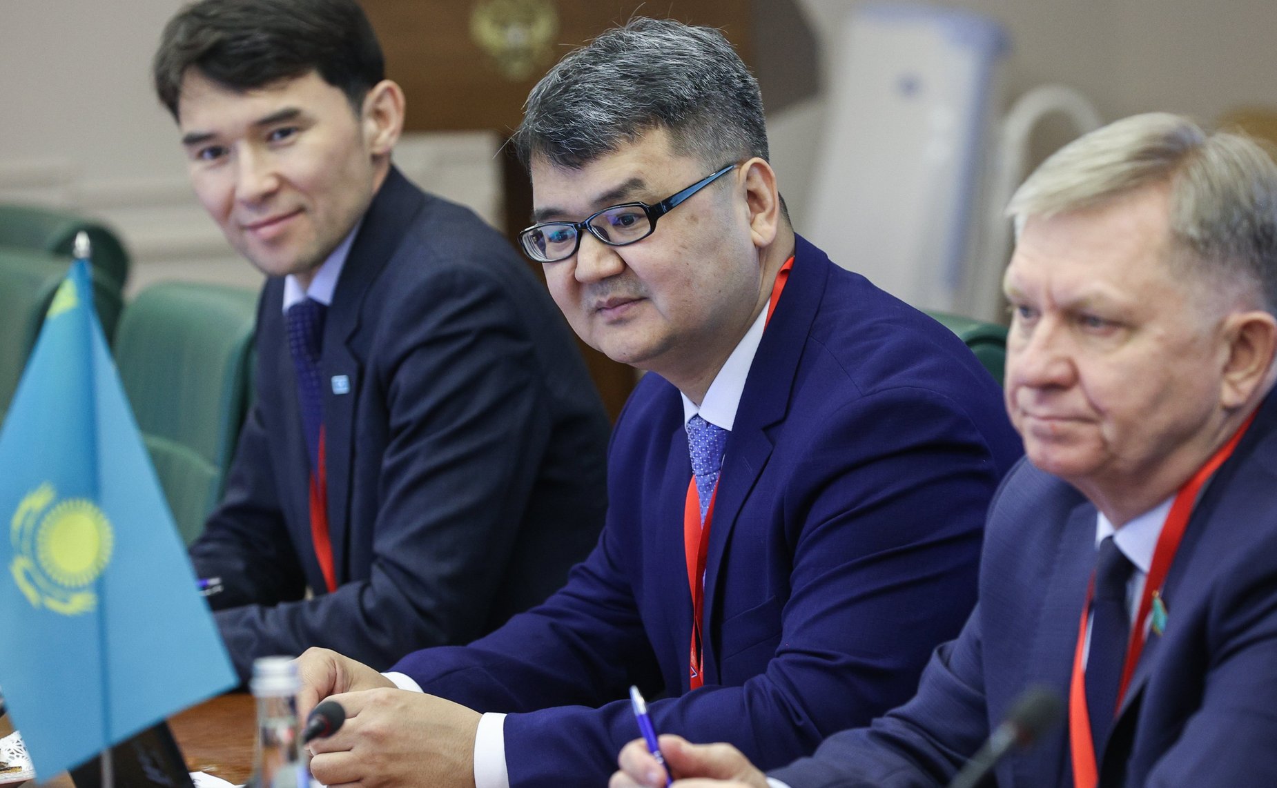 Встреча первого заместителя Председателя СФ Андрея Яцкина с заместителем Председателя Сената Парламента Республики Казахстан
