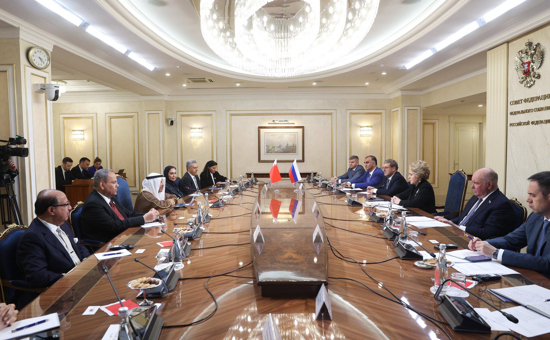 Встреча Председателя Совета Федерации Валентины Матвиенко с Председателем Консультативного совета Национального собрания Королевства Бахрейн Али Бен Салехом Ас-Салехом