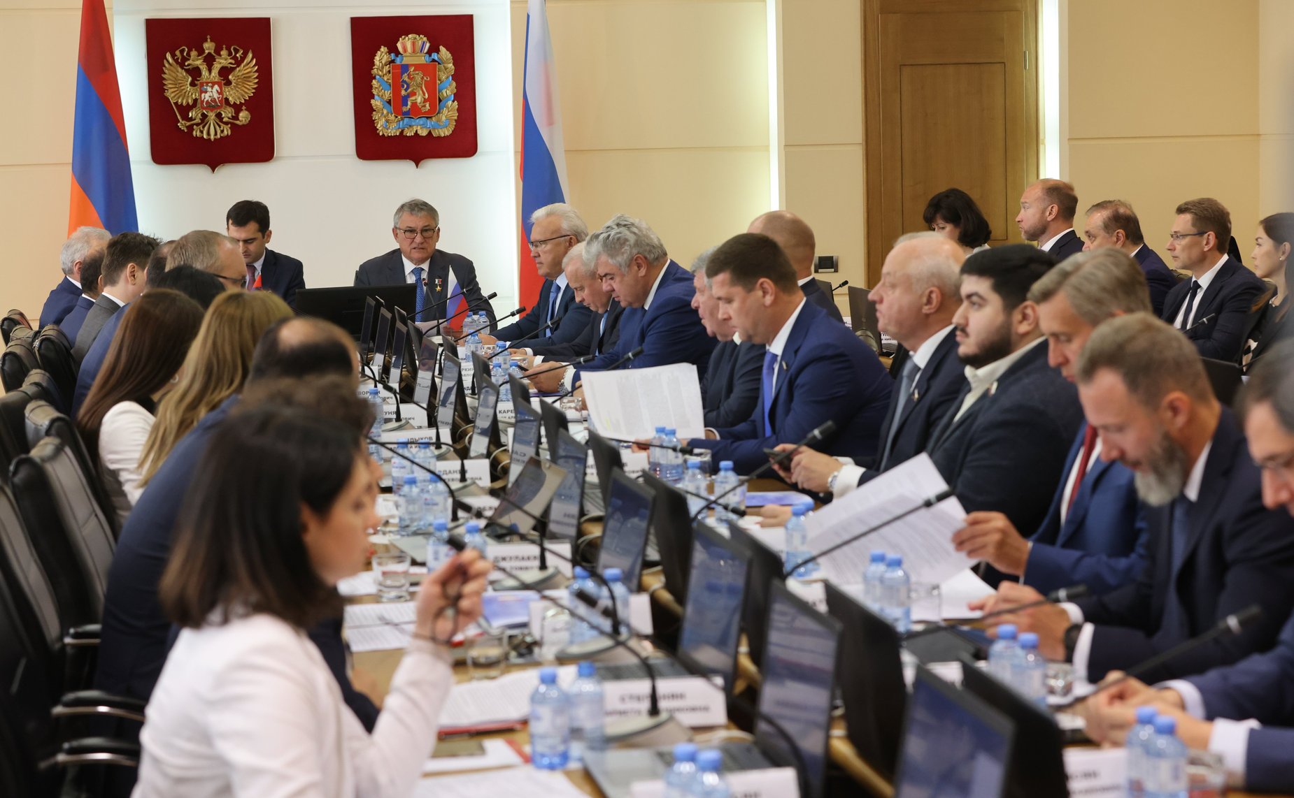 Заседание Межпарламентской комиссии по сотрудничеству Федерального Собрания РФ и Национального собрания Республики Армения