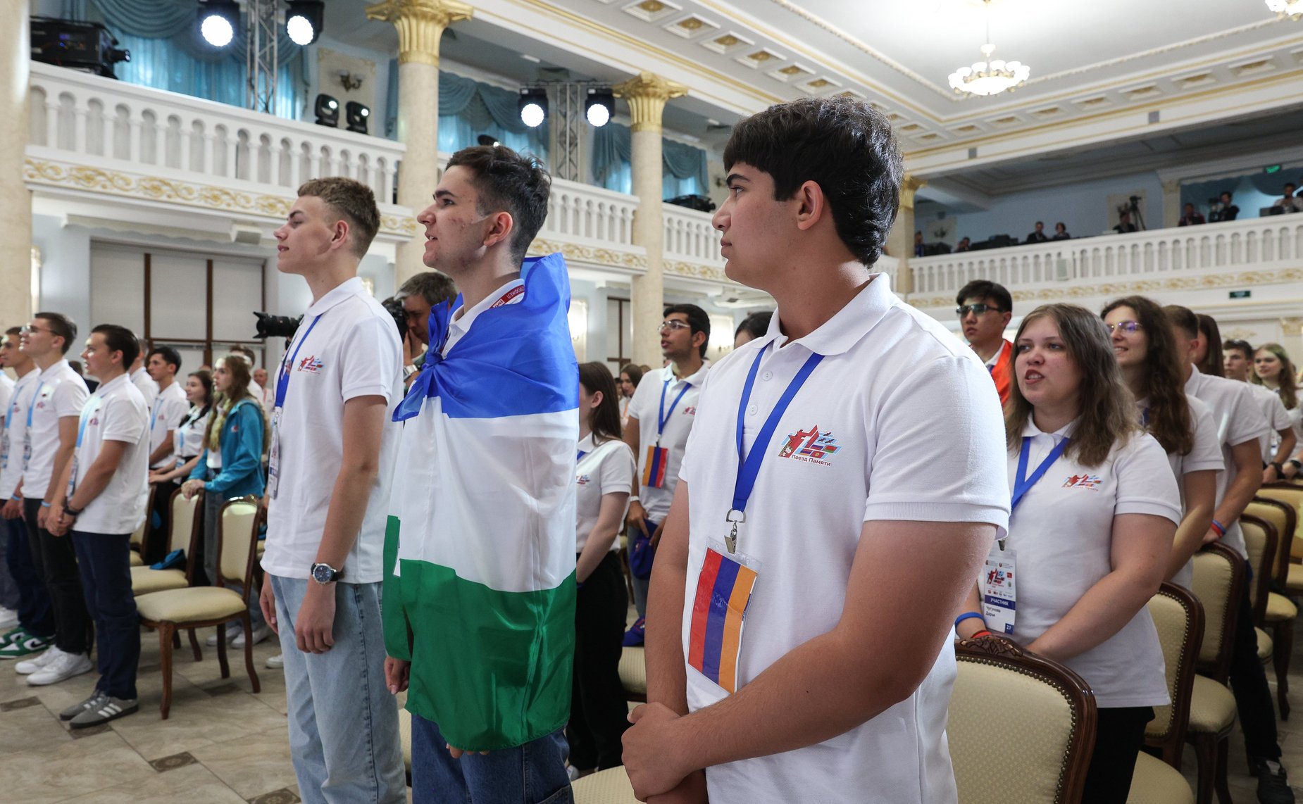 Валентина Матвиенко и Наталья Кочанова встретились с участниками культурно-образовательного проекта «Поезд Памяти». Мероприятие состоялось в Уфе в рамках Х Форума регионов России и Беларуси