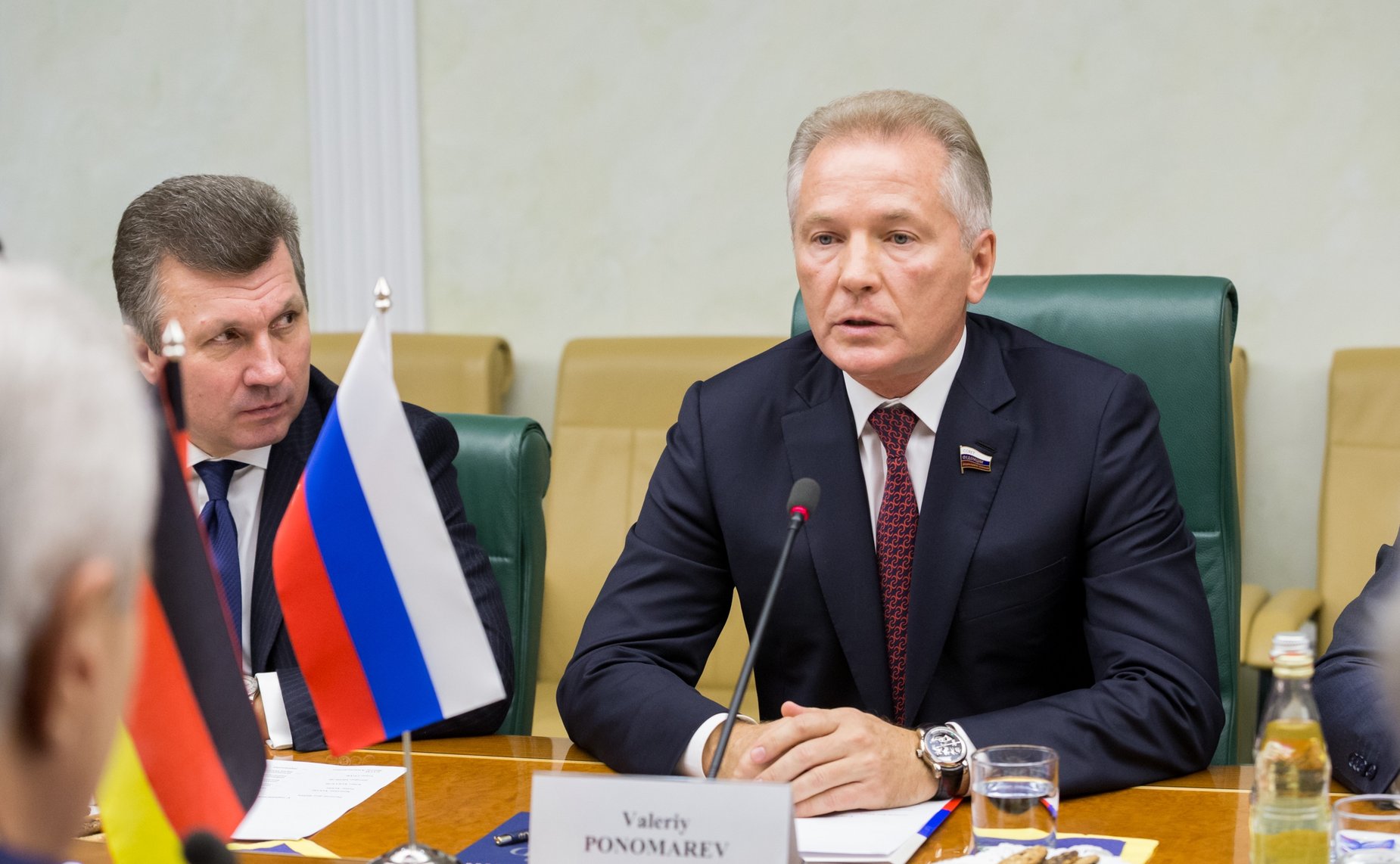 Валерий Пономарев провел встречу с Премьер-министром Федеральной земли Саксония, председателем группы дружбы Бундесрата ФРГ с Советом Федерации Станиславом Тиллихом