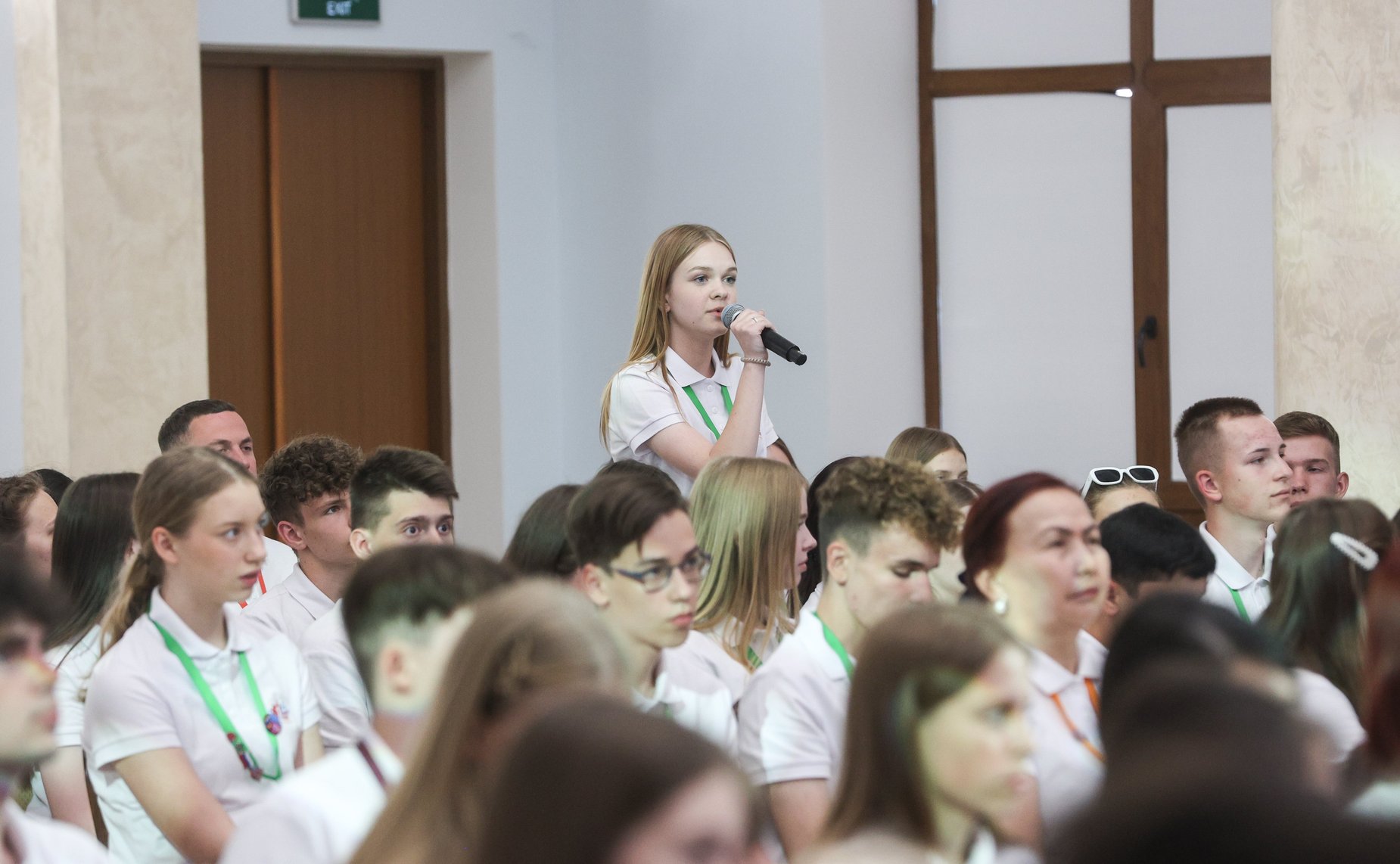 Валентина Матвиенко и Наталья Кочанова встретились с участниками культурно-образовательного проекта «Поезд Памяти». Мероприятие состоялось в Уфе в рамках Х Форума регионов России и Беларуси