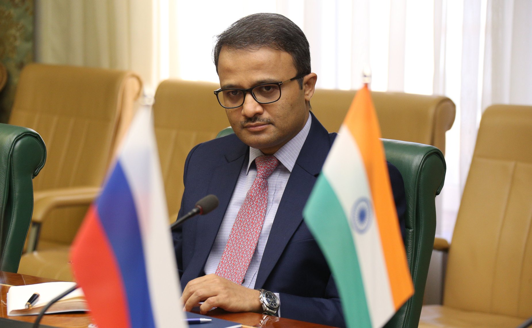 Встреча Елены Афанасьевой с Чрезвычайным и Полномочным Послом Республики Индии в РФ Д.Б. Венкатешем Вармой