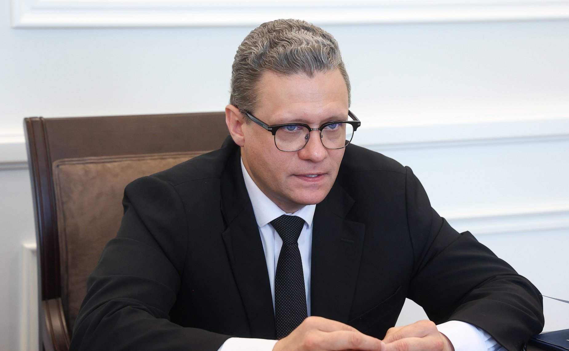 Встреча Лилии Гумеровой с губернатором Вологодской области Георгием Филимоновым