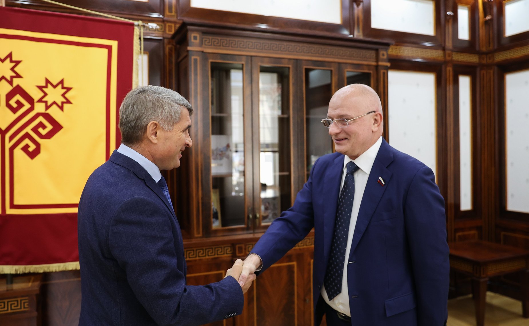 Встреча сенаторов РФ и Главы Чувашской Республики Олега Николаева