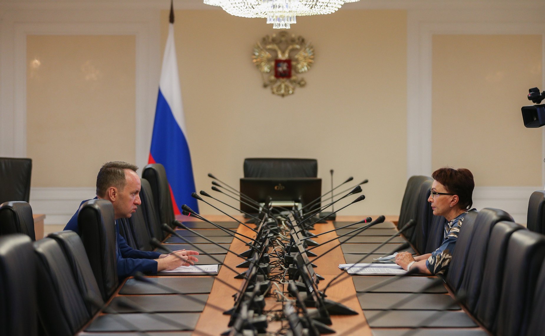 Рабочая встреча Татьяны Кусайко со статс-секретарем — заместителем Министра науки и высшего образования РФ Петром Кучеренко