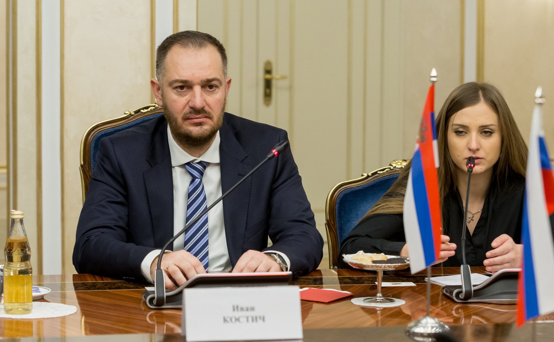 Встреча А. Кондратьева с председателем Комитета Народной скупщины Сербии по вопросом диаспоры и сербов в регионе И. Костичем