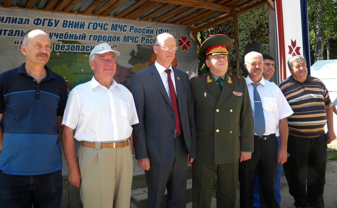 Н. Петрушкин на открытии кадетской игры «Зарница» в Мордовии