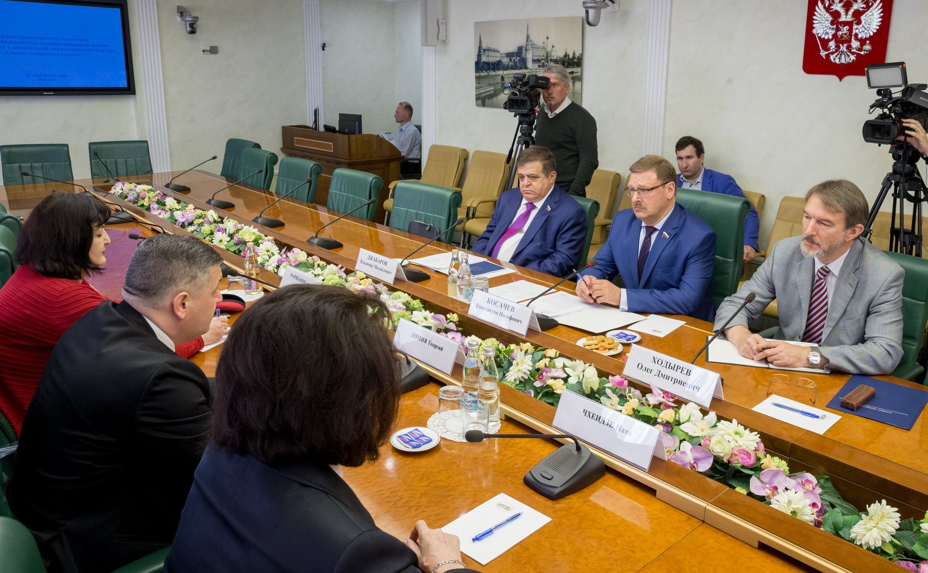 Встреча К. Косачева с делегацией парламентской партии «Альянс патриотов Грузии»