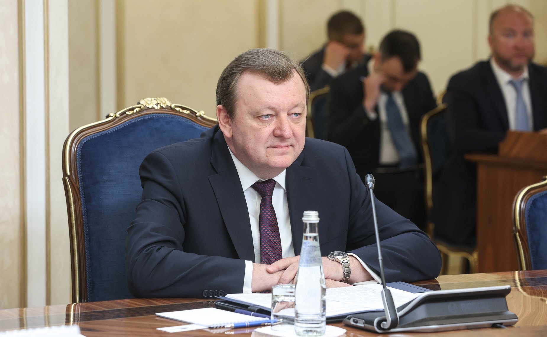 Валентина Матвиенко провела встречу с Министром иностранных дел Республики Беларусь Сергеем Алейником, который находится в России с официальным визитом