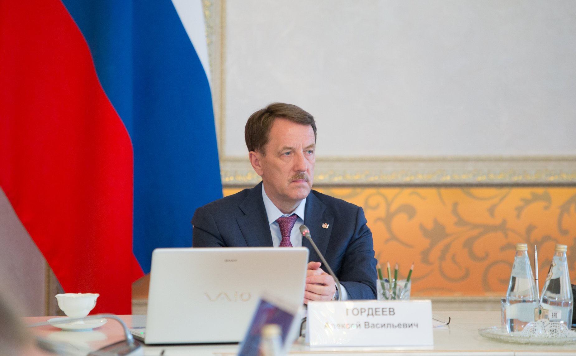 Рабочая поездка В. Матвиенко в Воронежскую область. А. Гордеев