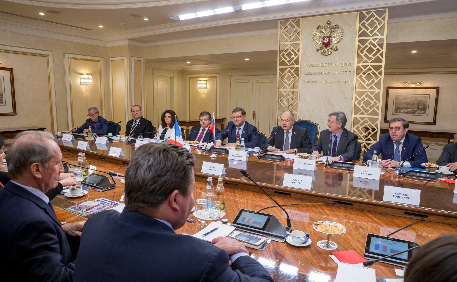 Заседание групп по сотрудничеству Совета Федерации и Сената Французской Республики