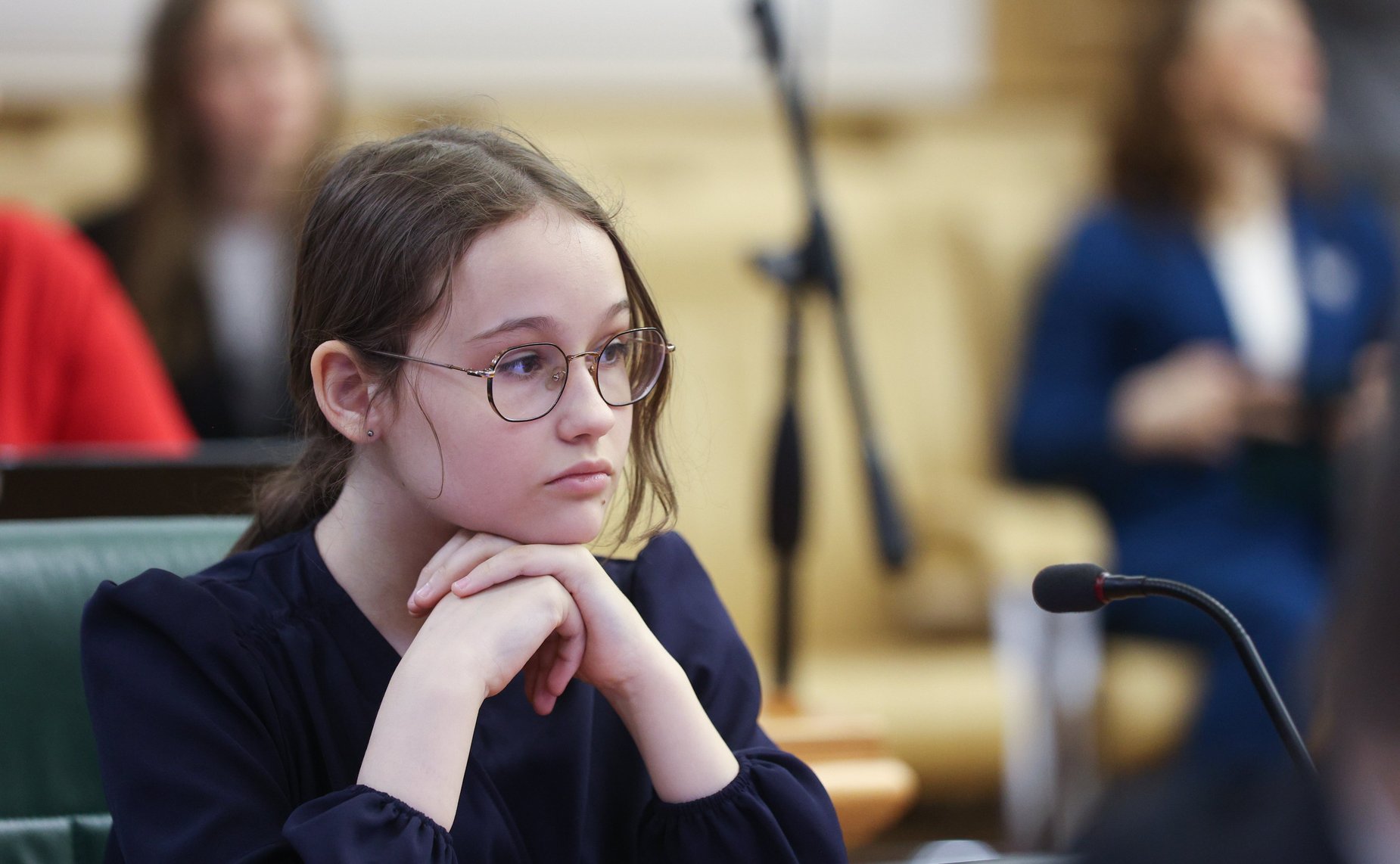 Встреча председателя Комитета Совета Федерации по науке, образованию и культуре Лилии Гумеровой с участниками Всероссийского конкурса «Моя страна-моя Россия»