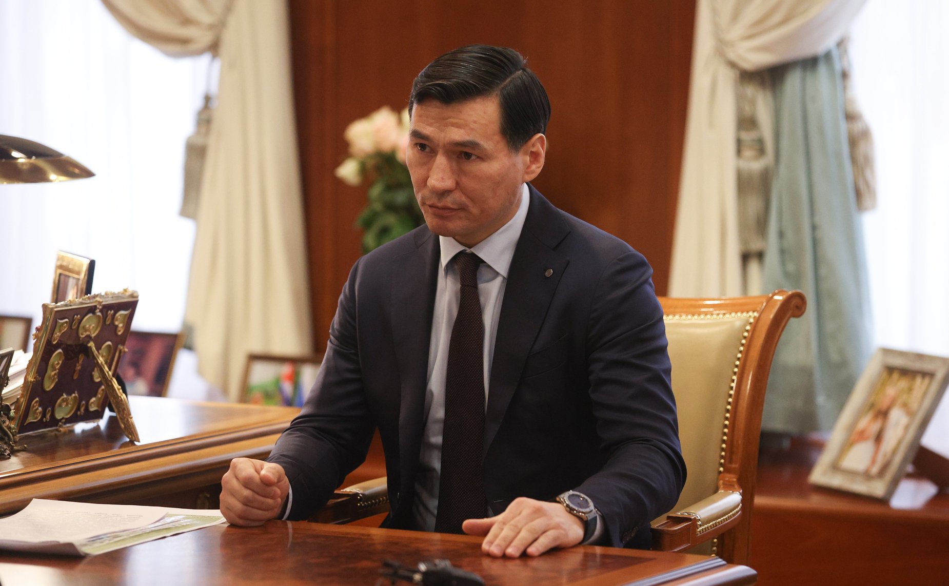 Председатель Совета Федерации Валентина Матвиенко провела встречу с главой Республики Калмыкия Бату Хасиковым