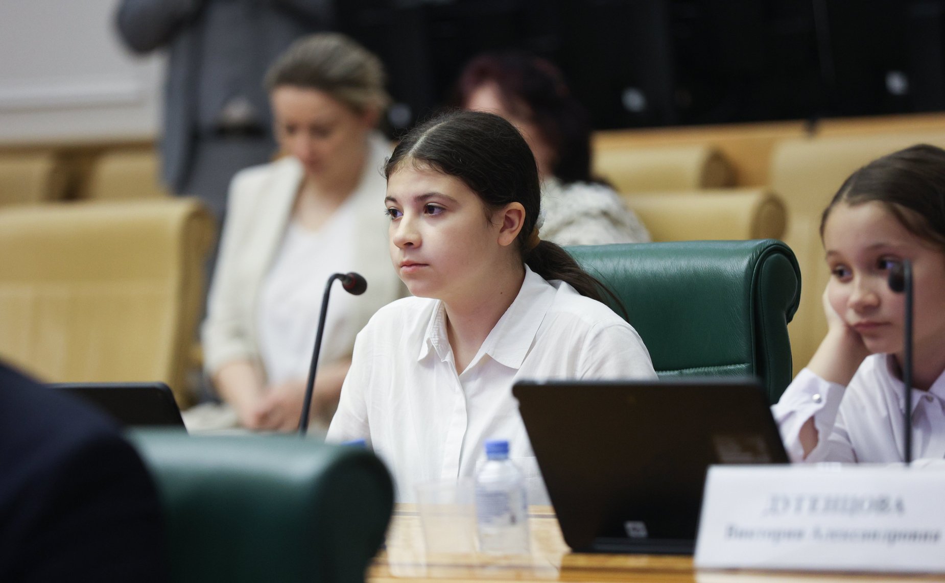 Встреча председателя Комитета Совета Федерации по науке, образованию и культуре Лилии Гумеровой с участниками Всероссийского конкурса «Моя страна-моя Россия»