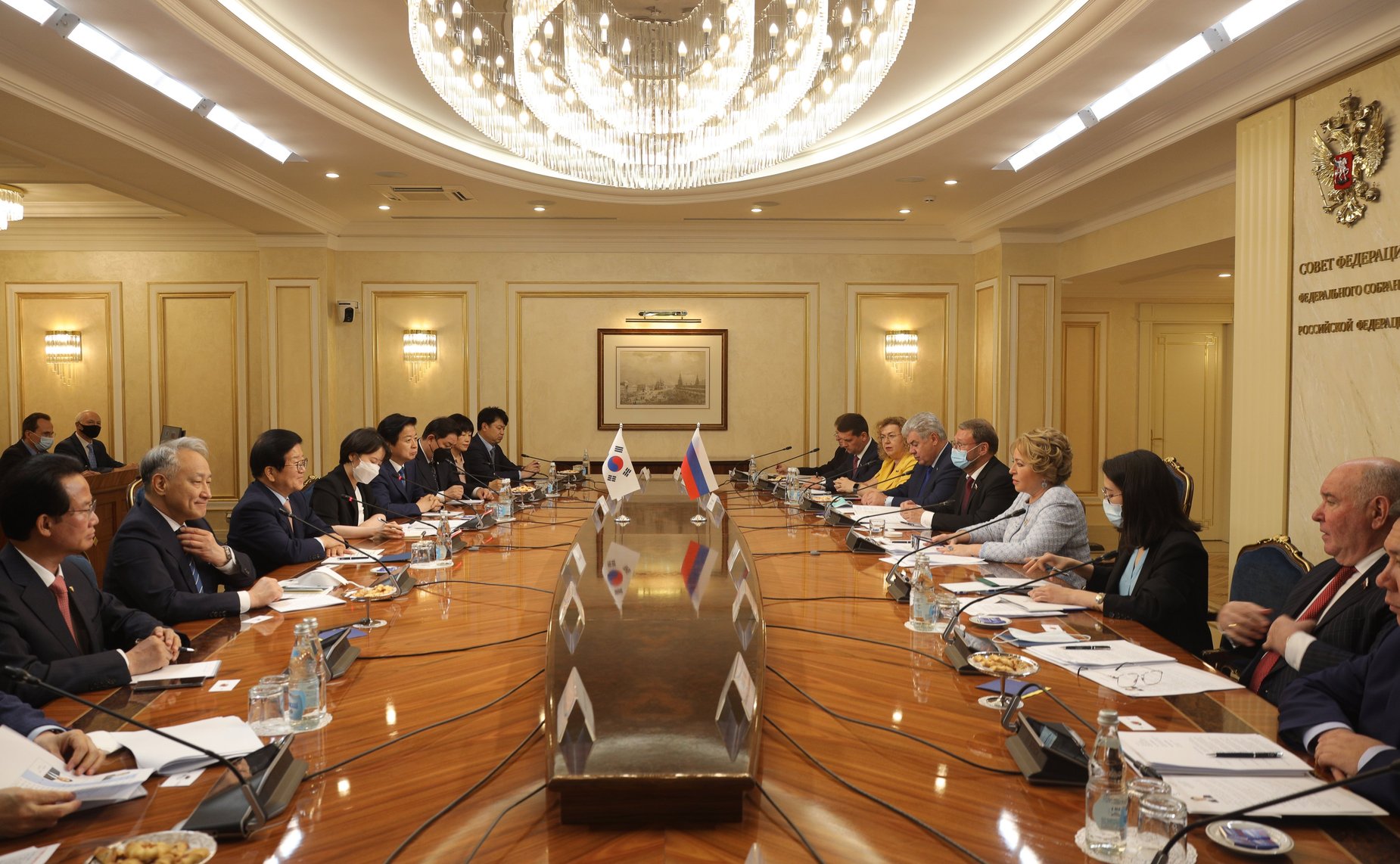 Встреча Валентины Матвиенко с Председателем Национального собрания Республики Корея