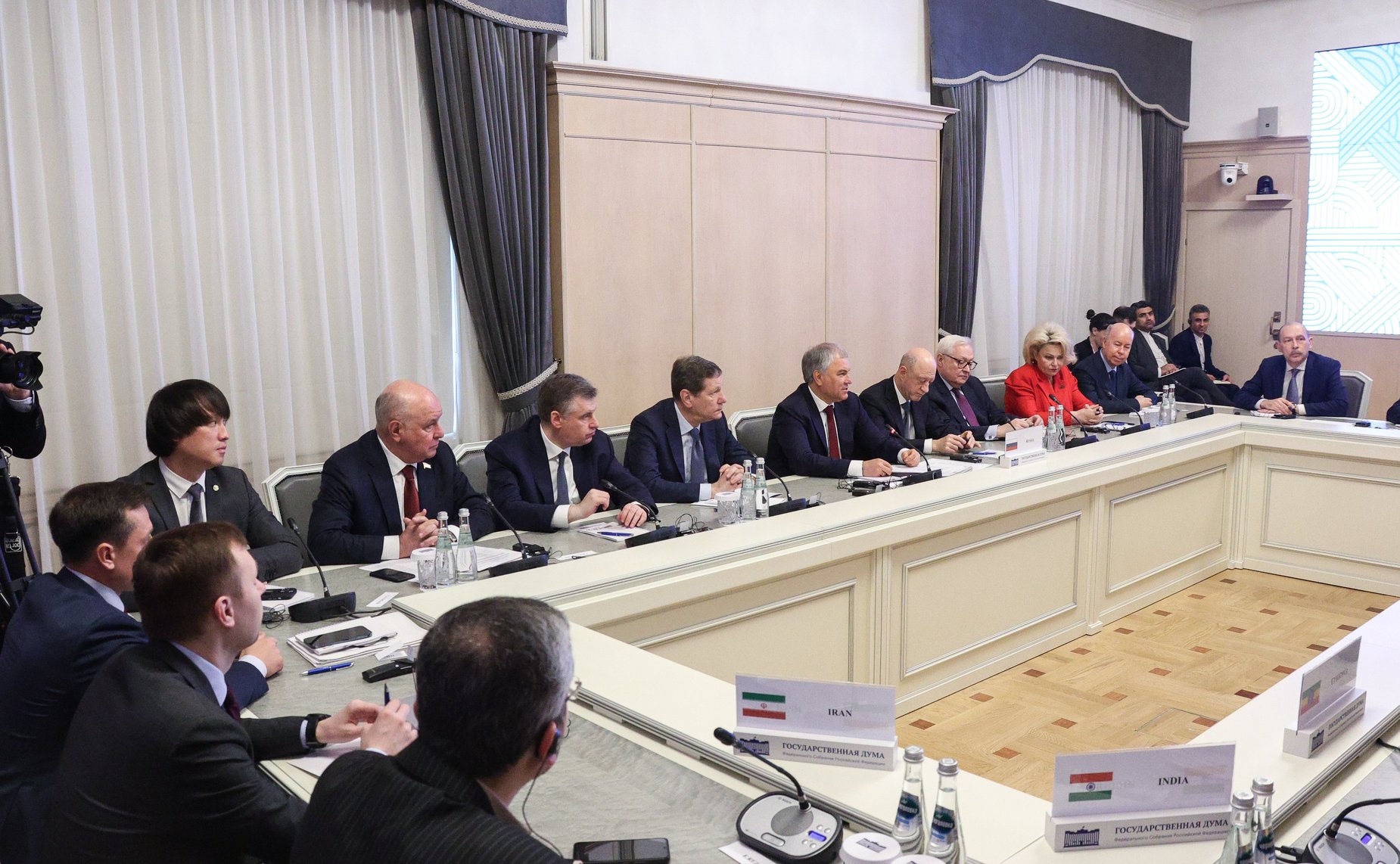 Встреча председателей комитетов по международным делам парламентов (палат парламентов) стран БРИКС с Председателем Государственной Думы Вячеславом Володиным