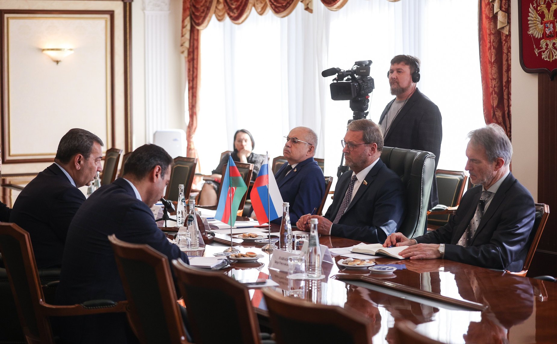 Константин Косачев провел встречу с делегацией Милли Меджлиса Азербайджанской Республики во главе с председателем Комитета по международным отношениям и межпарламентским связям Самедом Сеидовым