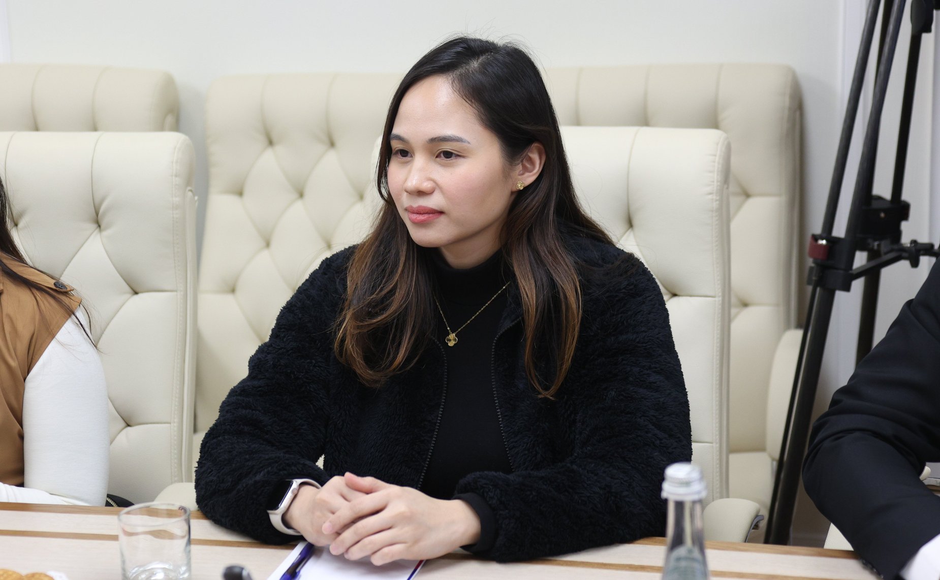 Встреча первого заместителя председателя Комитета СФ по международным делам Андрея Денисова с заместителем Председателя Комитета по обороне Конгресса Республики Филиппины Дрикси Мэй Суарес Кардемой