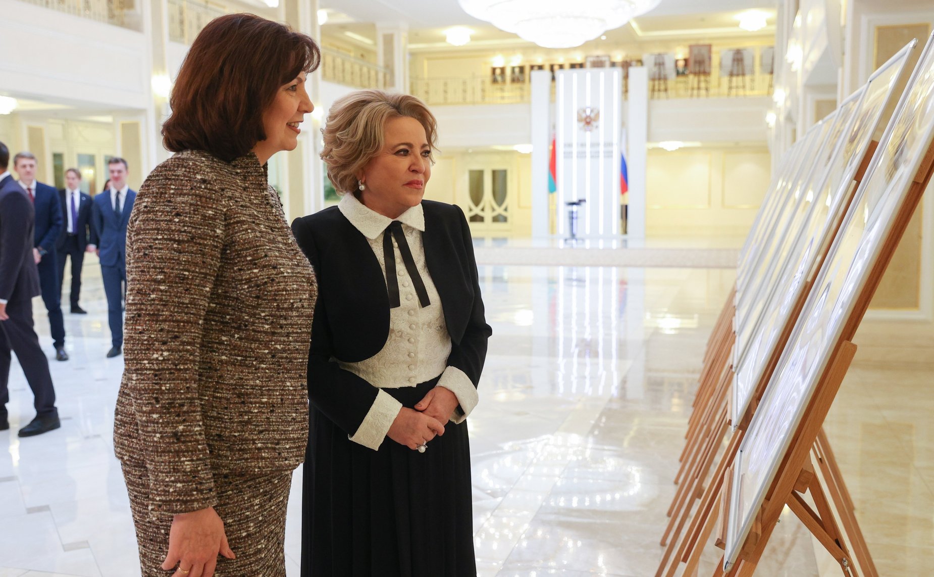 Встреча Председателя Совета Федерации Валентины Матвиенко с Председателем Совета Республики Национального Собрания Республики Беларусь Натальей Кочановой