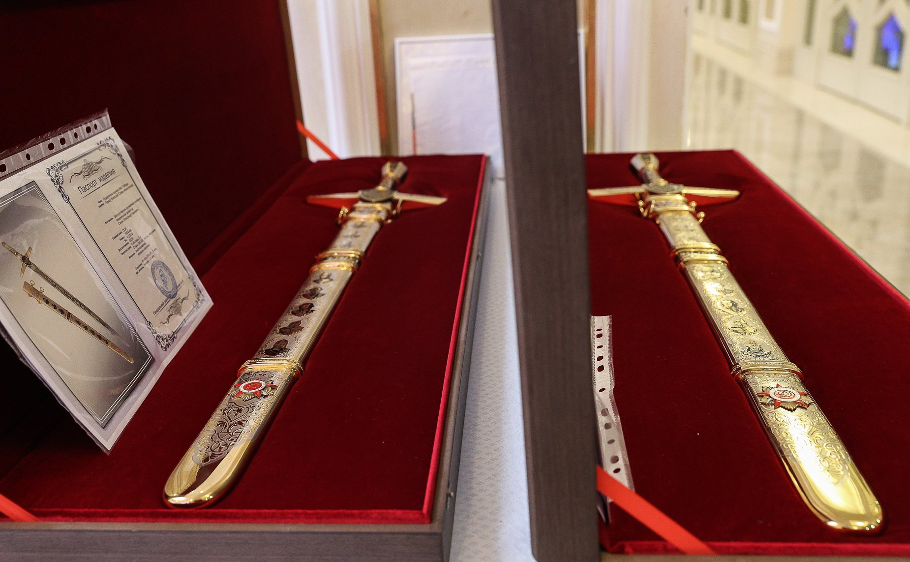 В Совете Федерации прошла торжественная церемония вручения «Мечей Победы» городам воинской славы Мариуполю и Мелитополю