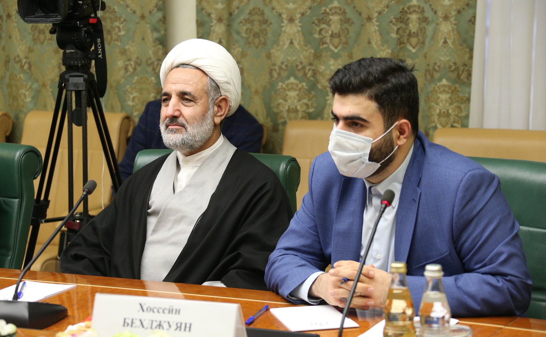 Встреча Константина Косачева с делегацией Комиссии по национальной безопасности и внешней политике Собрания Исламского Совета Исламской Республики Иран во главе с председателем М. Зольнури