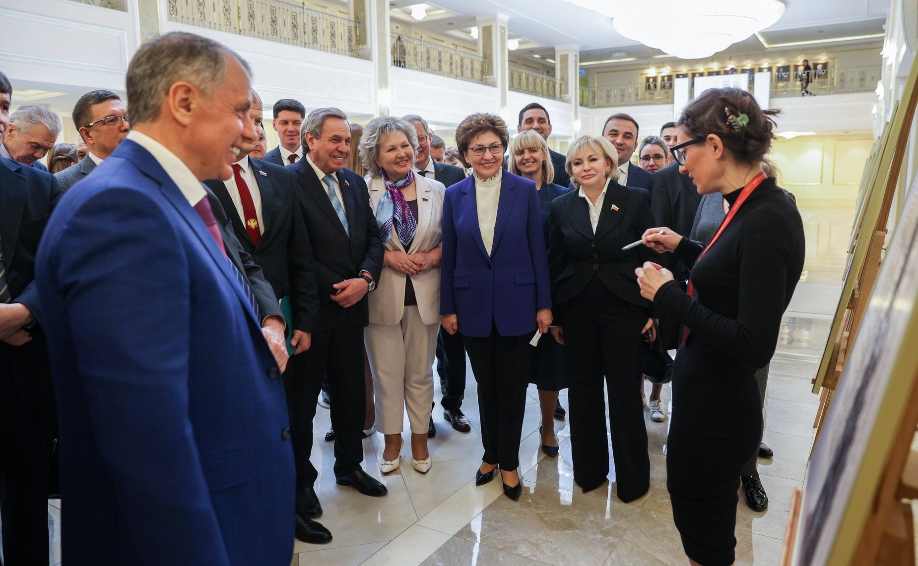 Открытие в Совете Федерации выставки «Путешествие во времени с Екатериной Великой»