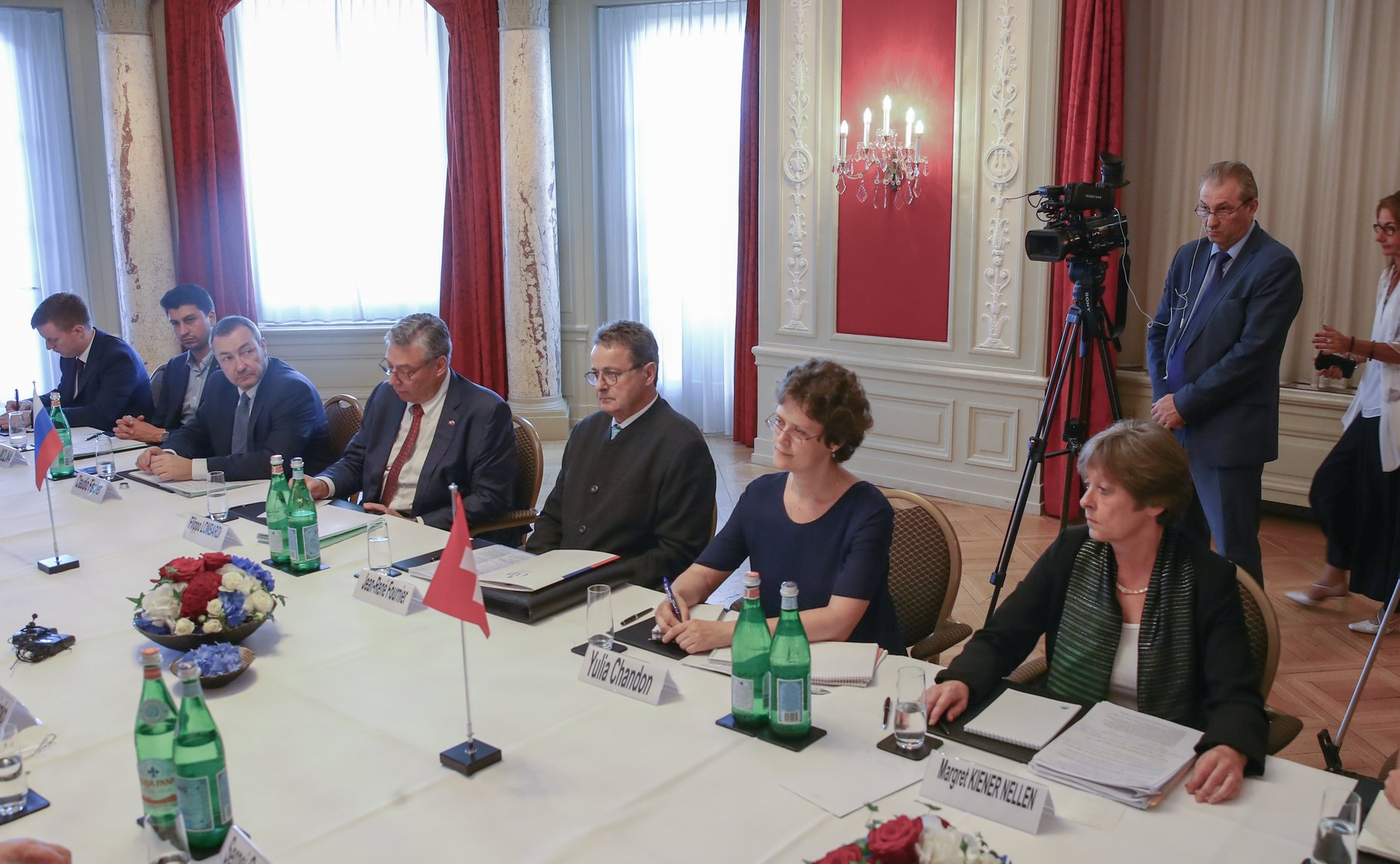 Встреча В. Матвиенко с Председателем Совета кантонов Парламента Швейцарии Ж.-Р. Фурнье