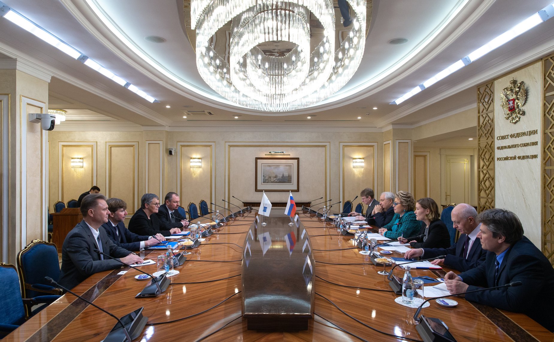 Встреча В. Матвиенко с Председателем Парламентской ассамблеи Совета Европы Лилиан Мори Паскье