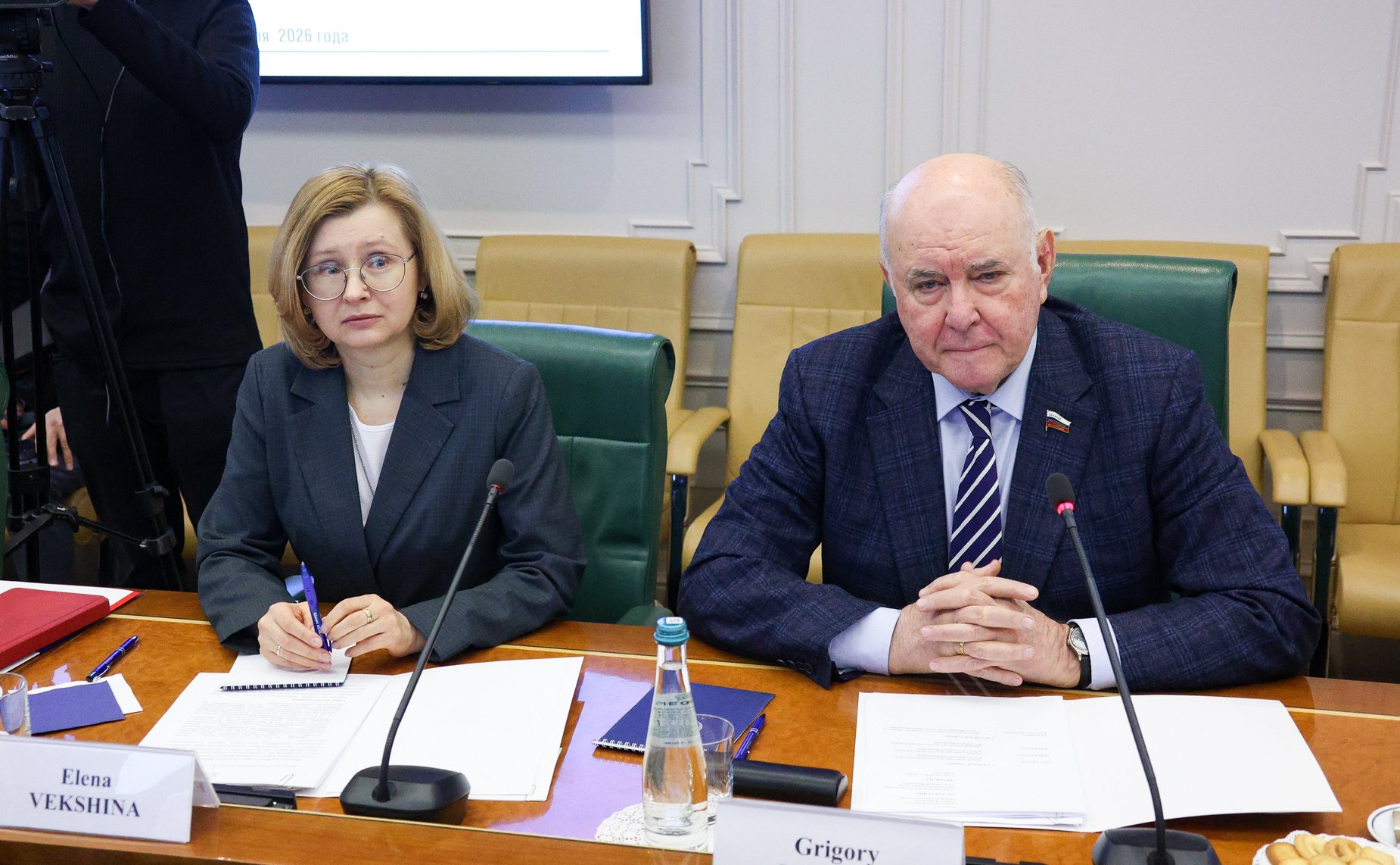 Встреча председателя Комитета Совета Федерации по международным делам Григория Карасина с Чрезвычайным и Полномочным Послом Республики Корея в Российской Федерации