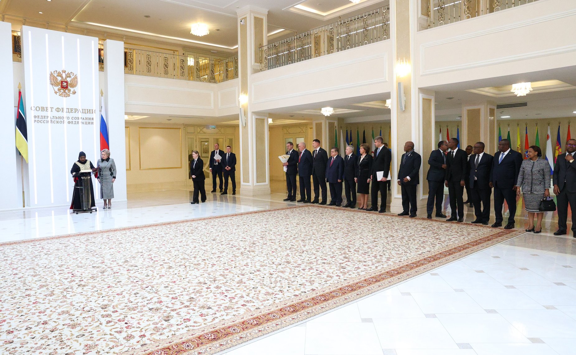 Встреча Председателя Совета Федерации Валентины Матвиенко с Председателем Ассамблеи Республики Мозамбик Маргаридой Адамужи Талапой