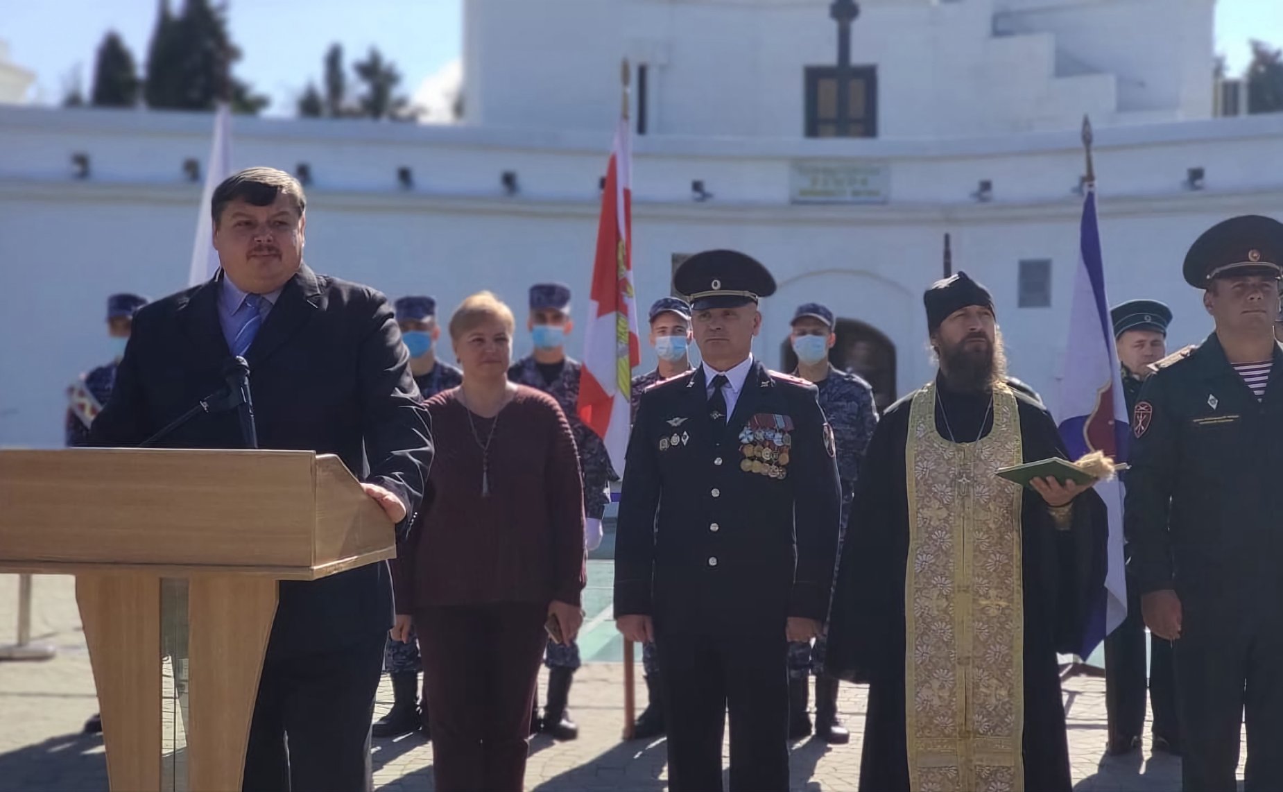 Сергей Колбин принял участие в церемонии принятия присяги кадетами Росгвардии