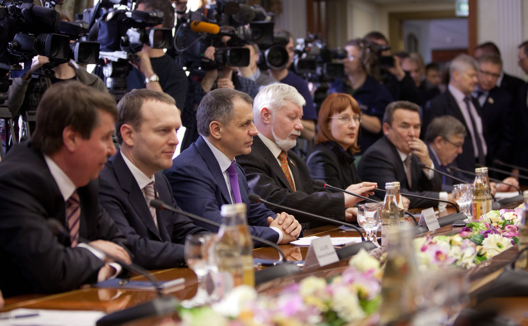 Встреча в Совете Федерации с делегацией Верховного Совета Автономной Республики Крым во главе с В. Константиновым 5