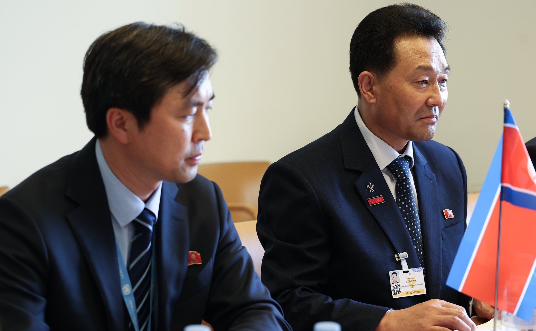 Встреча Председателя Совета Федерации Валентины Матвиенко с Председателем Верховного народного собрания Корейской Народно-Демократической Республики Пак Ин Чхолем