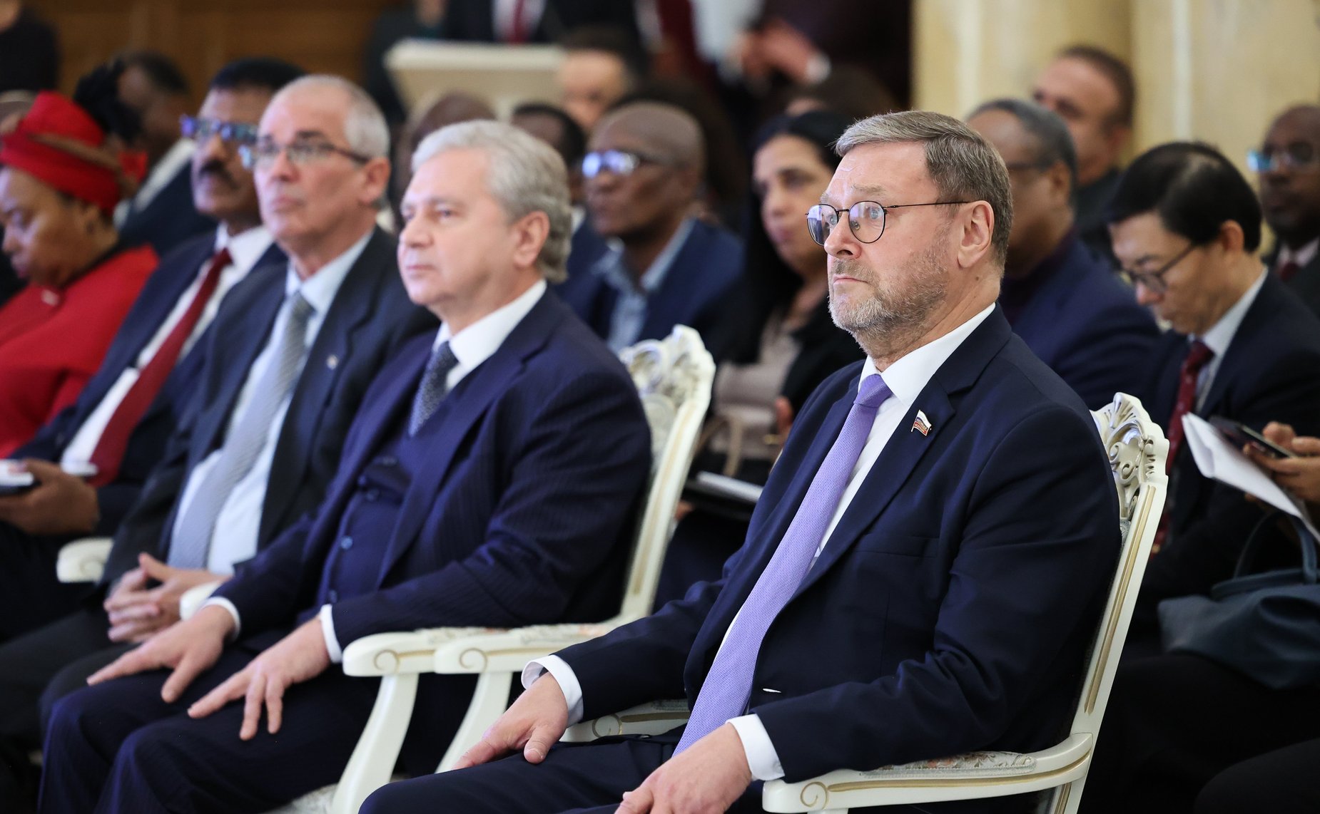 Церемония визирования заявления участников Парламентского движения столиц стран БРИКС