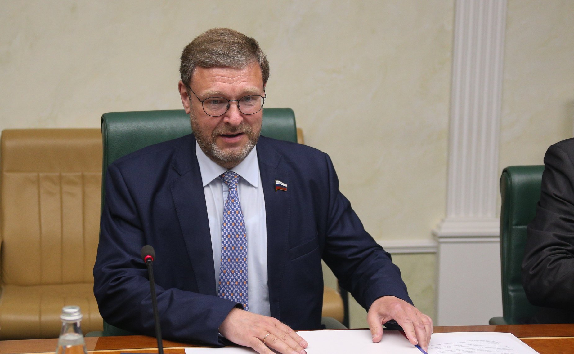 Встреча Константина Косачева с Чрезвычайным и Полномочным Послом Франции