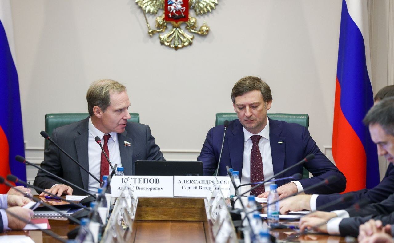 Встреча сенаторов с генеральным директором и председателем правления ПАО «Аэрофлот – Российские авиалинии» Сергеем Александровским