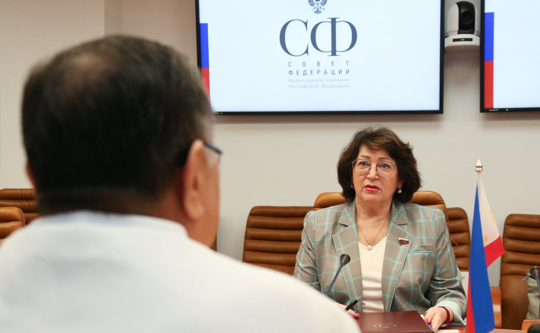 Встреча Людмилы Талабаевой с Чрезвычайным и Полномочным Послом Республики Филиппины в РФ Карлосом Д. Сорретой