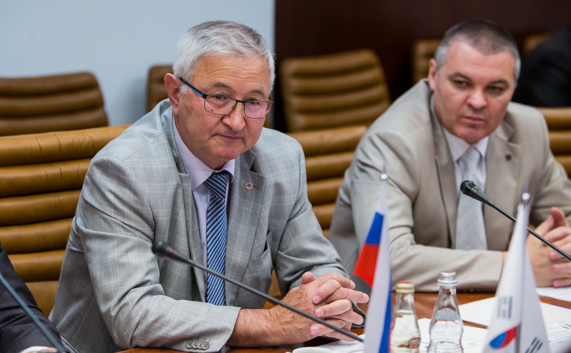 Встреча Е. Серебренникова и М. Дидигова с первым заместителем председателя Комитета по обороне Национальной Ассамблеи Республики Корея Ким Сон Чаном