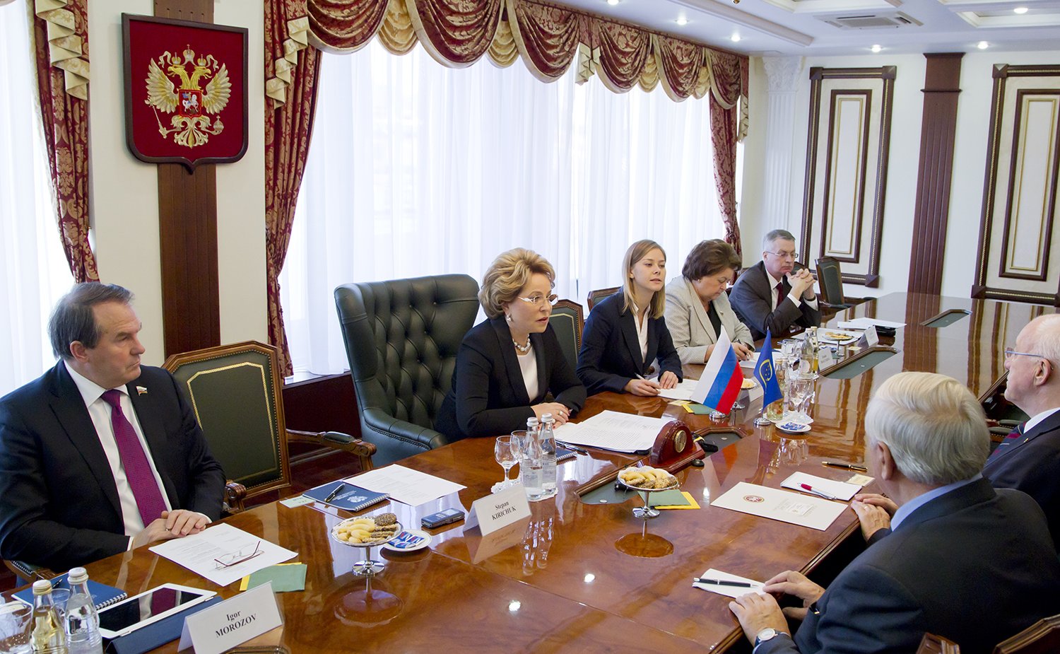 Встреча спикера СФ В. Матвиенко с Председателем Конгресса местных и региональных властей Совета Европы Х. ван Стаа - 4