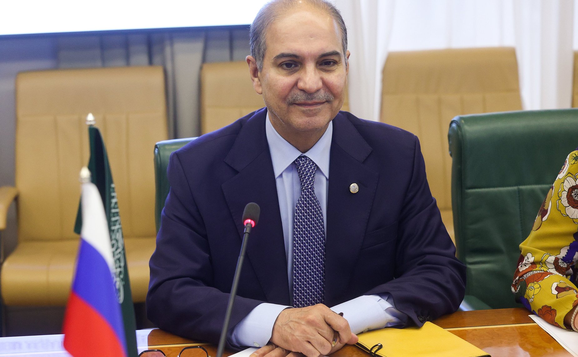 Встреча председателя Комитета СФ по международным делам Григория Карасина с Чрезвычайным и Полномочным Послом Королевства Саудовская Аравия в Российской Федерации Сами Бен Мухаммедом Абдаллой Аль-Садханом