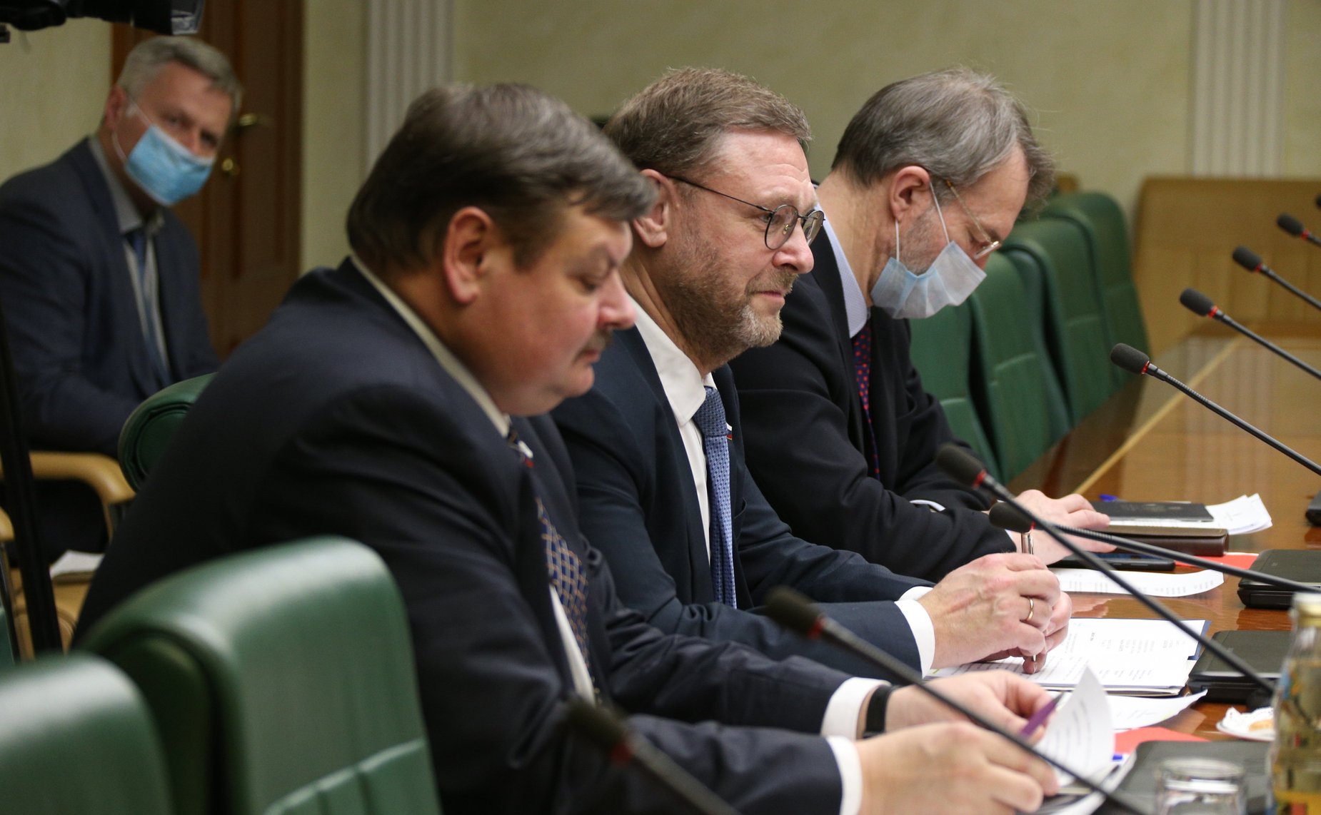 Встреча Константина Косачева с делегацией Комиссии по национальной безопасности и внешней политике Собрания Исламского Совета Исламской Республики Иран во главе с председателем М. Зольнури