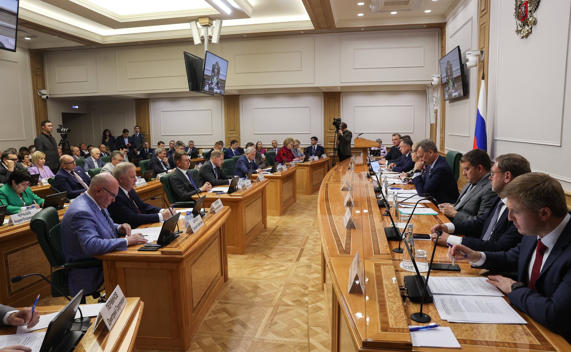 Встреча сенаторов Российской Федерации с заместителем Председателя Правительства РФ Маратом Хуснуллиным в формате «открытого диалога»