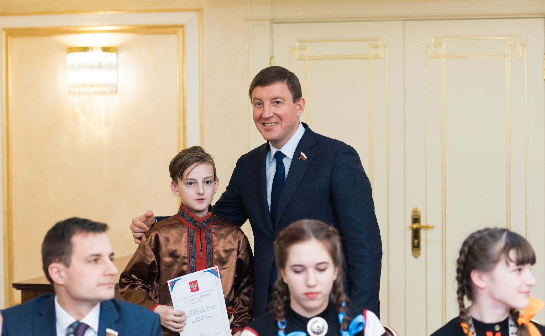 Встреча сенаторов с детьми-победителями Международного культурно-образовательного проекта «Таланты Арктики. Дети»