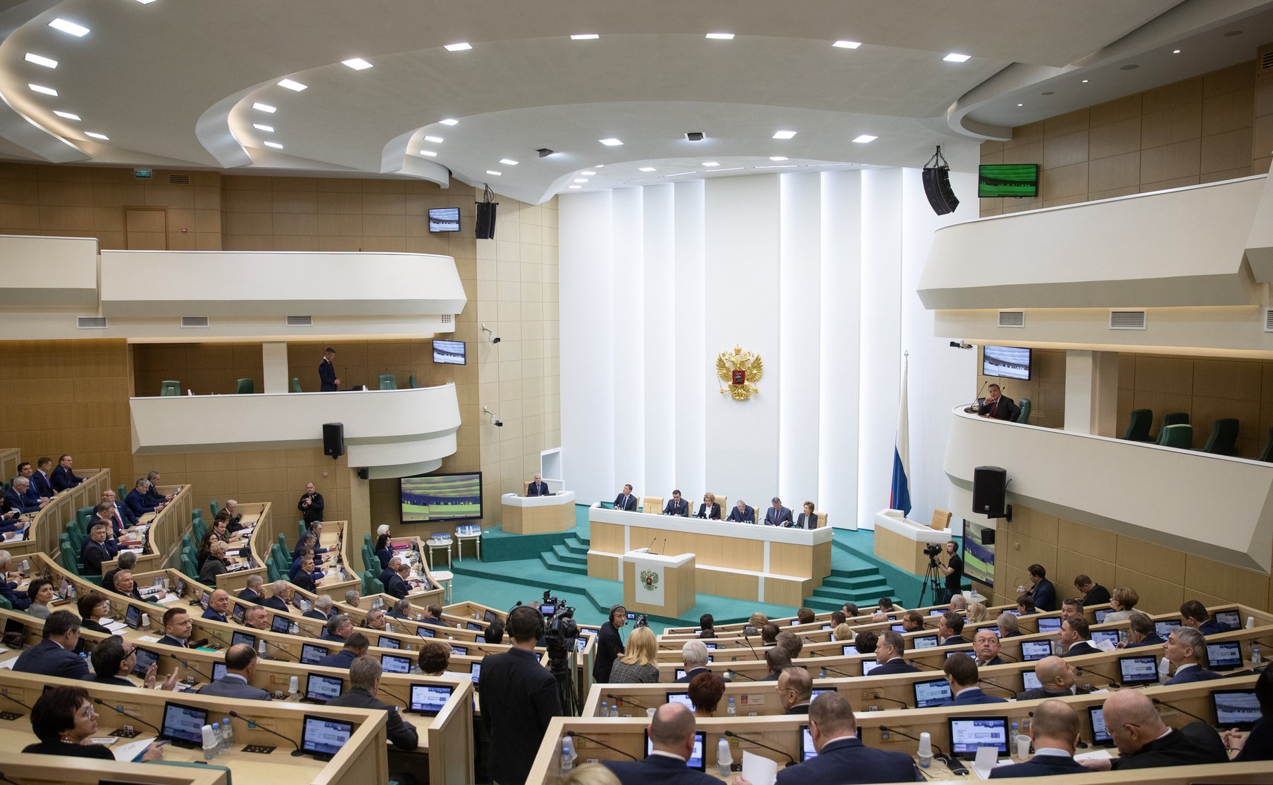 Зал заседаний. 450-е заседание Совета Федерации