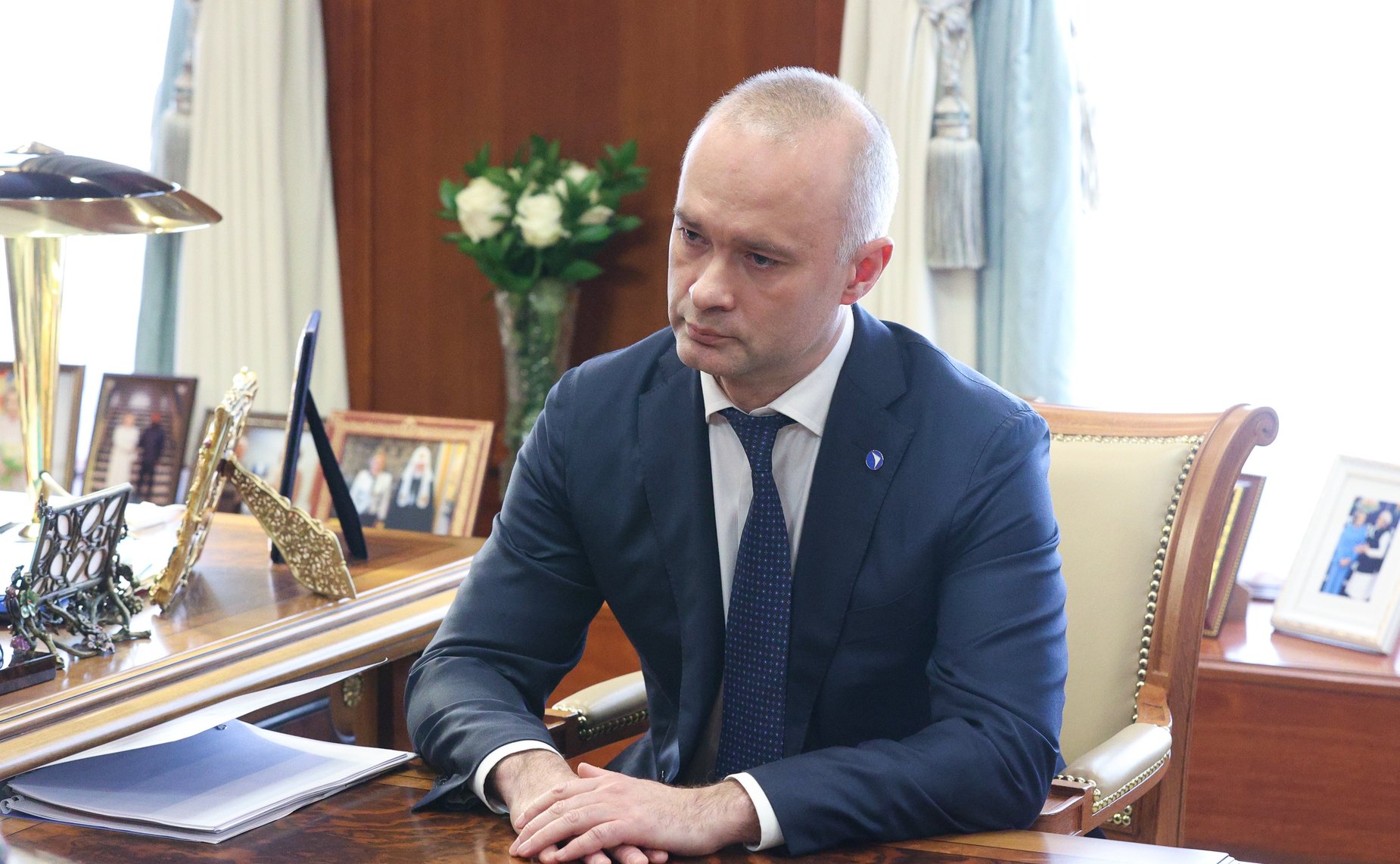 Председатель Совета Федерации Валентина Матвиенко провела встречу с генеральным директором Объединенной авиастроительной корпорации (ОАК) Вадимом Бадехой
