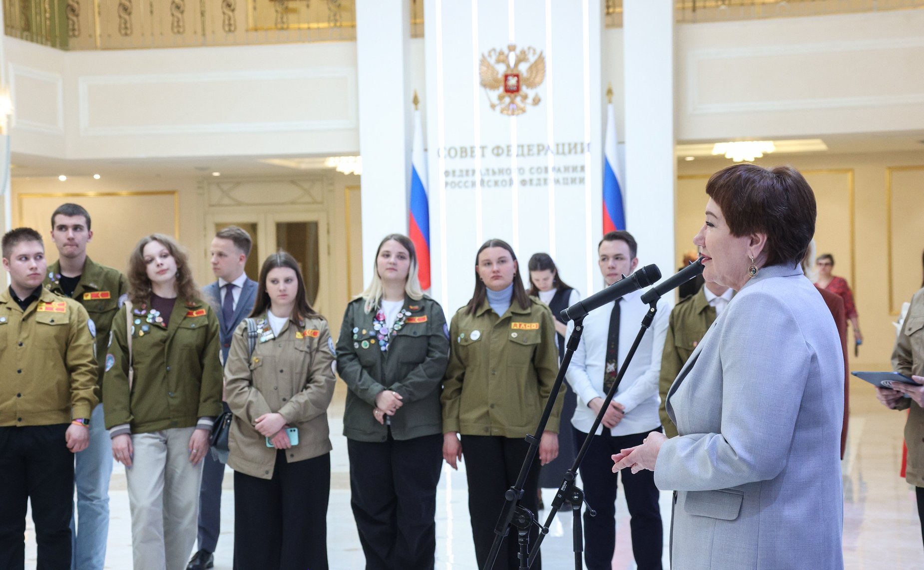 Открытие в Совете Федерации выставки «Российские Студенческие Отряды: главное трудовое движение страны», посвященной 65-летию движения